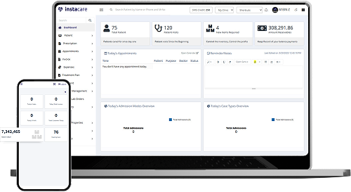 Hospital Information Management Software HIMS Mockup